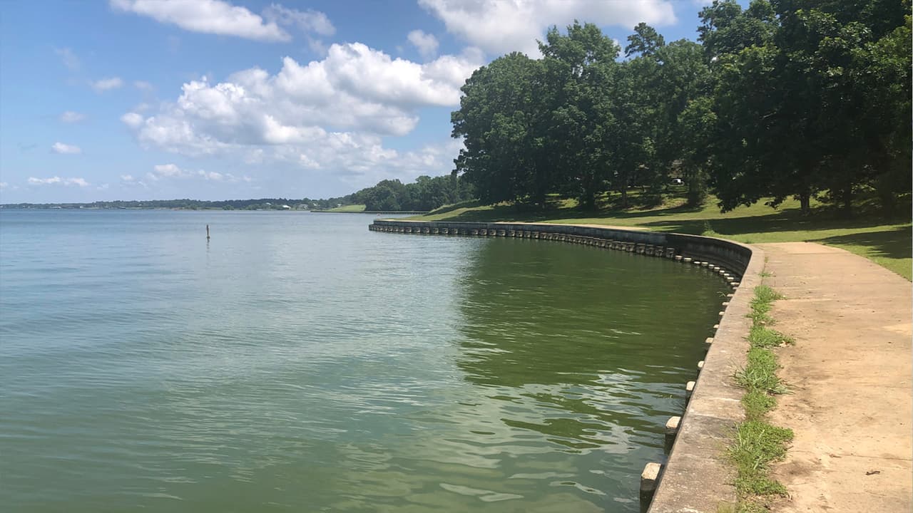El parque ofrece varios sitios para acampar y carpas con conexión a agua.