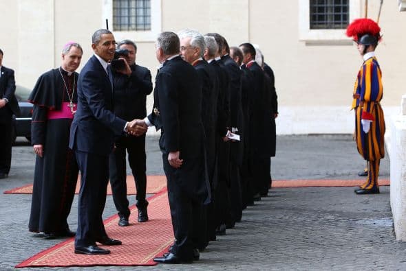 Los Gentiles hombres del Papa formaron también parte del recibimiento