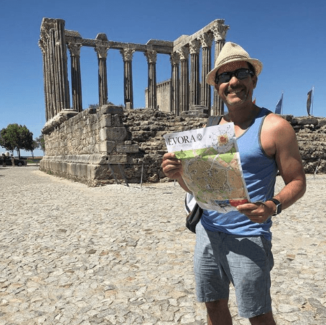 Para Carlos Calderón este es otro de los placeres que vive intensamente. Poder viajar y conocer nuevos lugares.