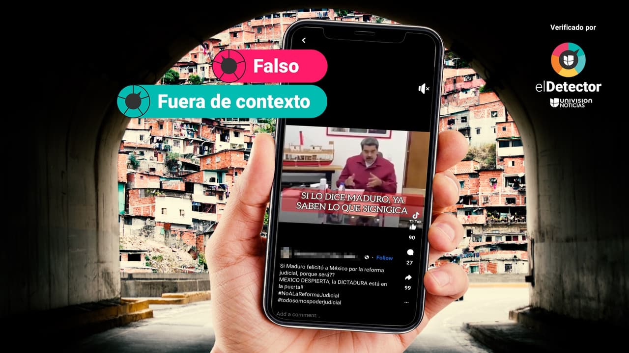 Ese video NO muestra a Nicolás Maduro felicitando a México por haber aprobado la reforma judicial