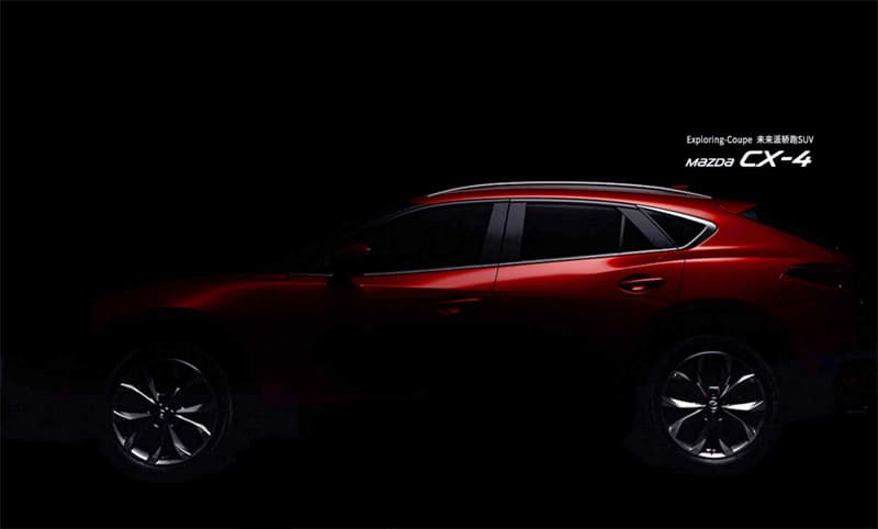 Mazda anticipa cómo lucirá el CX-4 que presentará en Pekín