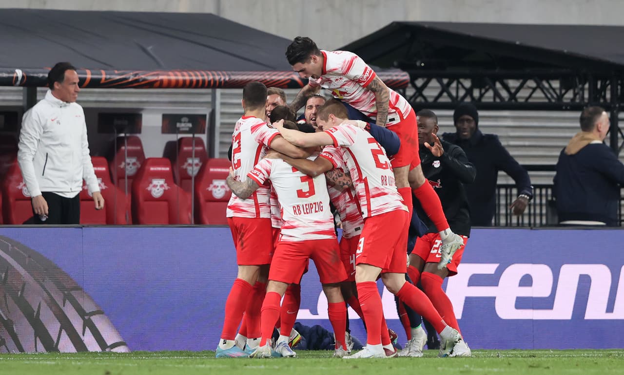 RB Leipzig se llevó una mínima ventaja ante Rangers en la Ida de la Semifinal de la UEFA Europa League.