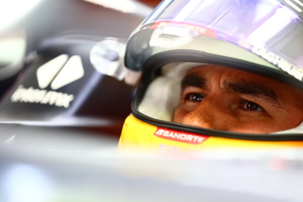 El mexicano Sergio Pérez no Lucía del todo contento.