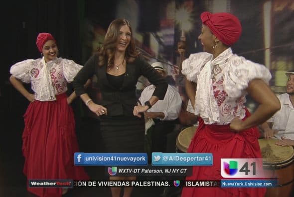Con el pie derecho y  al son de plena la periodista dio por iniciada sus labores en Univision Nueva York como ancla. Desde que llegó a la gran manzana, pese a las temperaturas frías en comparación con Puerto Rico, ha sentido el calor de la gente.