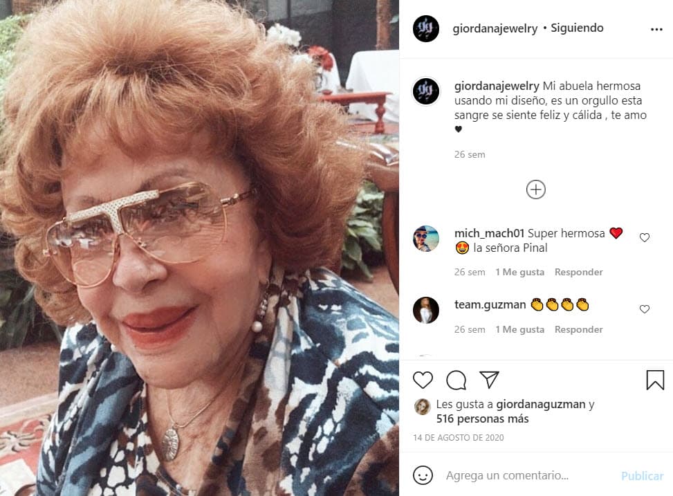 Giordana ha fabricado piezas exclusivas para Silvia Pinal.
<br>