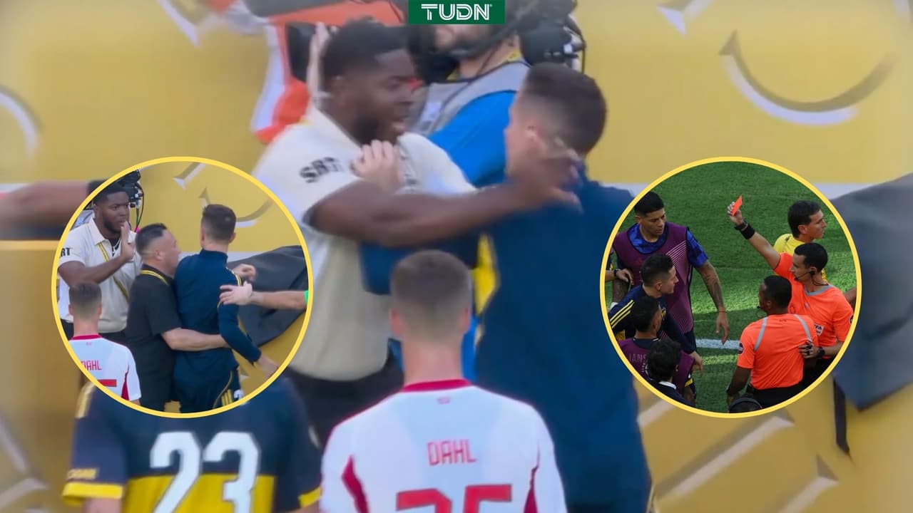 Jugador de Boca enloquece vs. árbitro mexicano y ocurre lo impensado