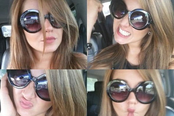 Para sus 26 años se había aclarado el cabello un poco, no tanto como ahora pero dejó atrás el negro natural.