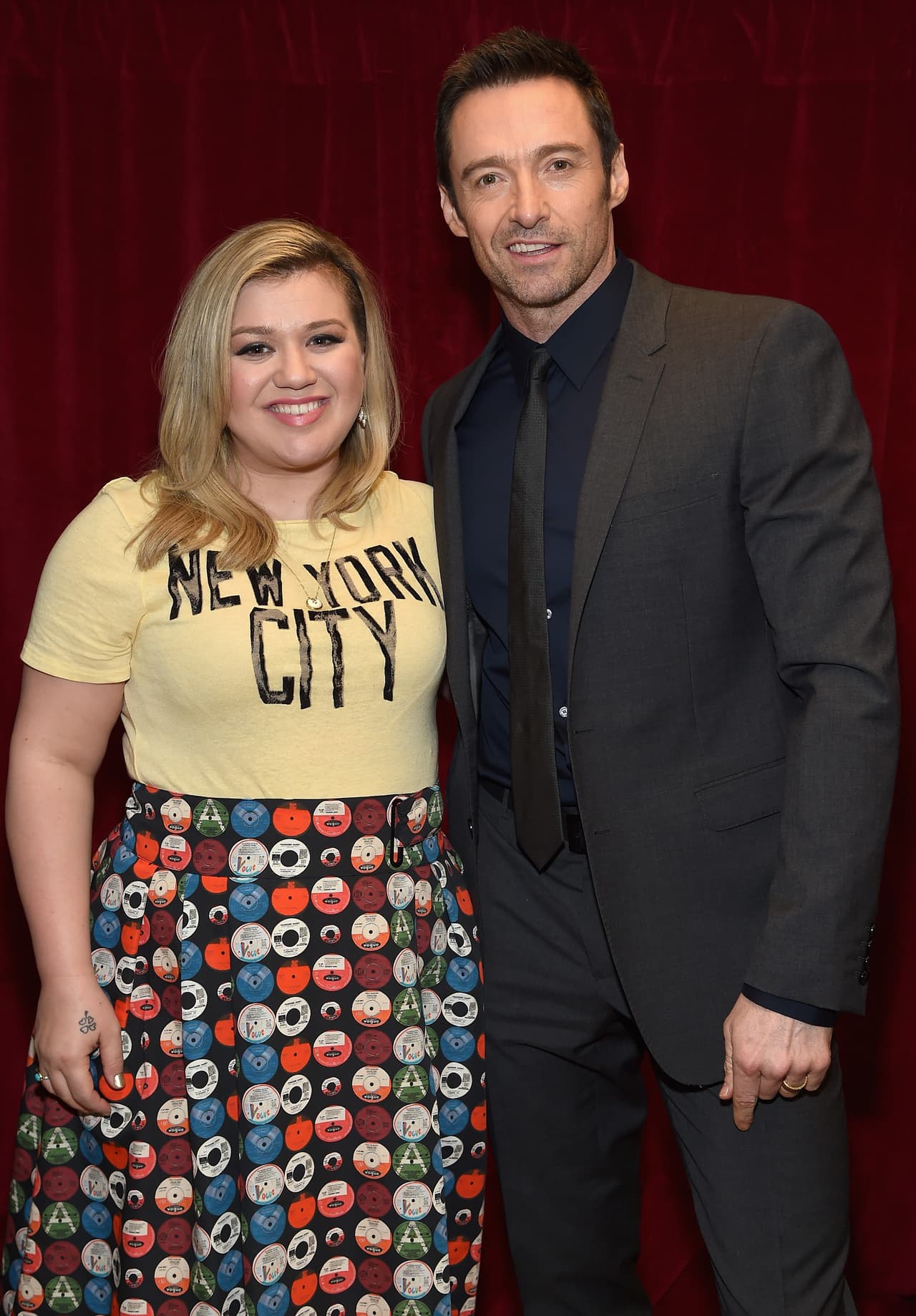 Kelly con Hugh Jackman.