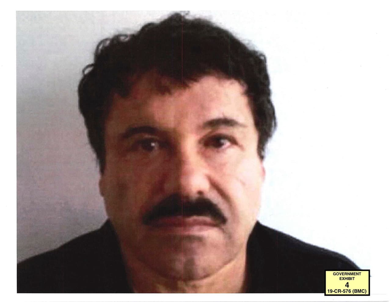 Esta imagen de ‘El Chapo’ Guzmán fue presentada durante este proceso penal.