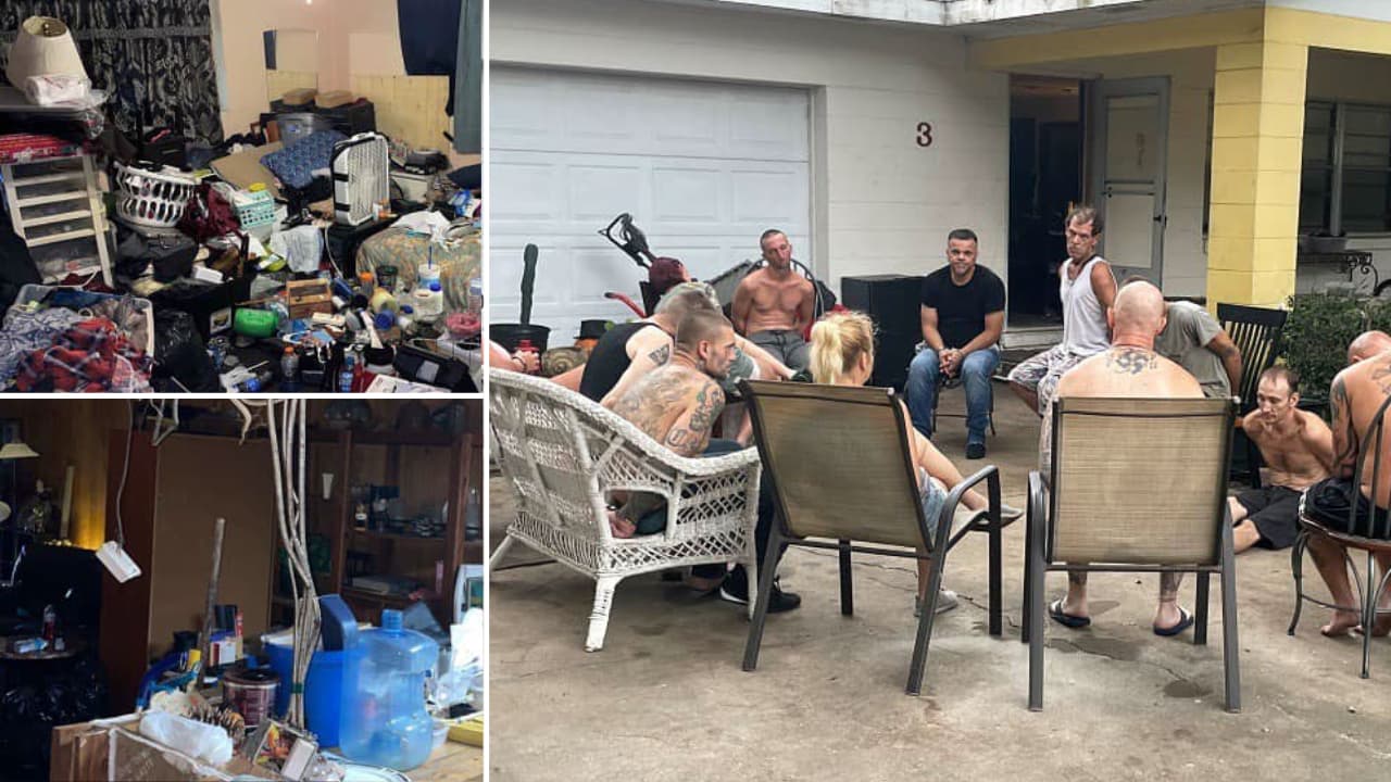 Policía encuentra a 14 personas viviendo condiciones deplorables en una casa de drogas en DeBary 