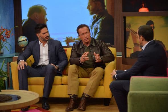 Arnold Schwarzenegger y Joe Manganiello en Despierta