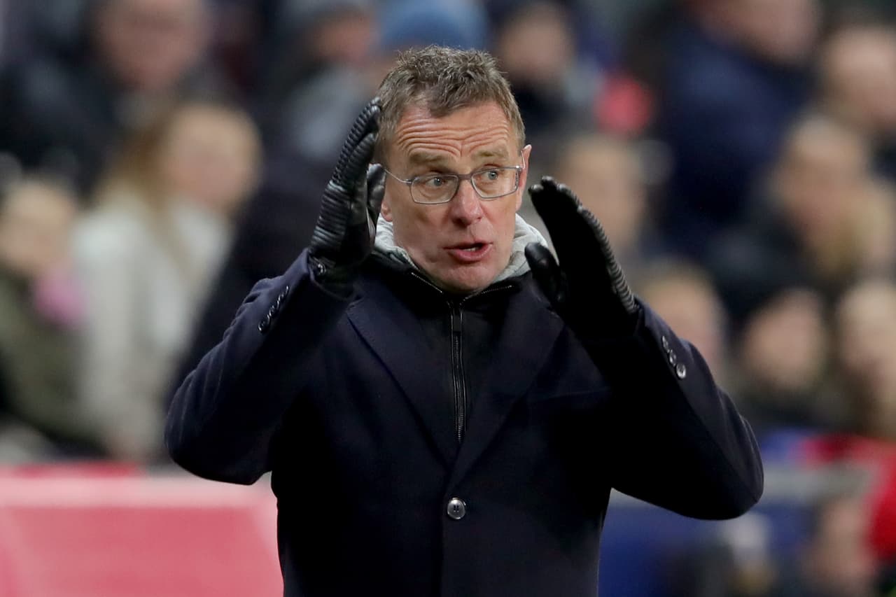 Ralf Rangnick, entrenador interino del Manchester United.
