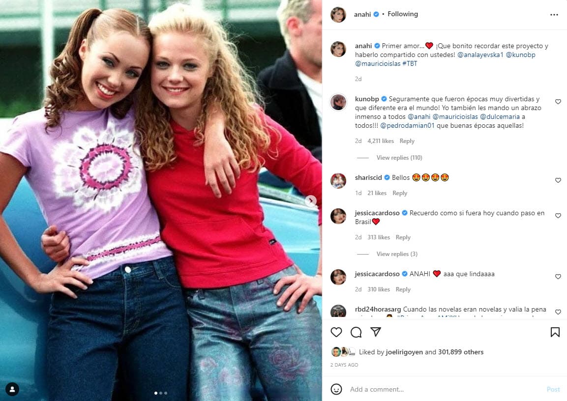 El 20 de enero Anahí compartió algunas fotografías de la telenovela en su perfil de Instagram para recordar el proyecto.
<br>