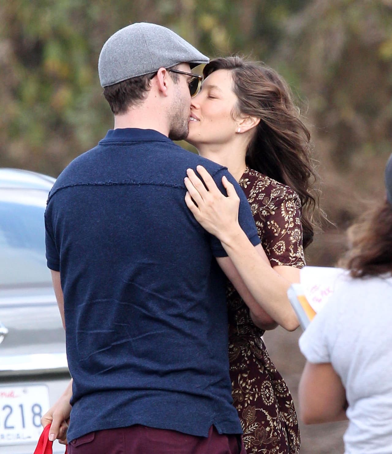 El actor fue a visitar a la actriz a New Orleans en el set de su nueva película.