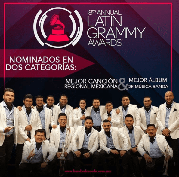 Conocida también como 'La Madre de Todas las Bandas', celebró de esta manera sus dos nominaciones en Latin Grammy 2017.