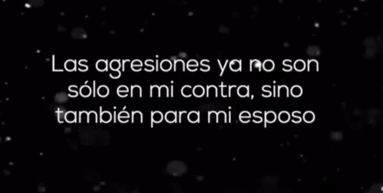 "No solo él ha declarado en mi contra, su familia también", se lee en el video y compartió un breve fragmento de una entrevista que dio su exsuegra Tita Bravo al programa De primera mano.