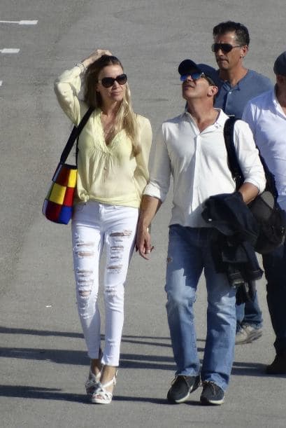 Nicole estuvo de lo más feliz con su guapo novio.