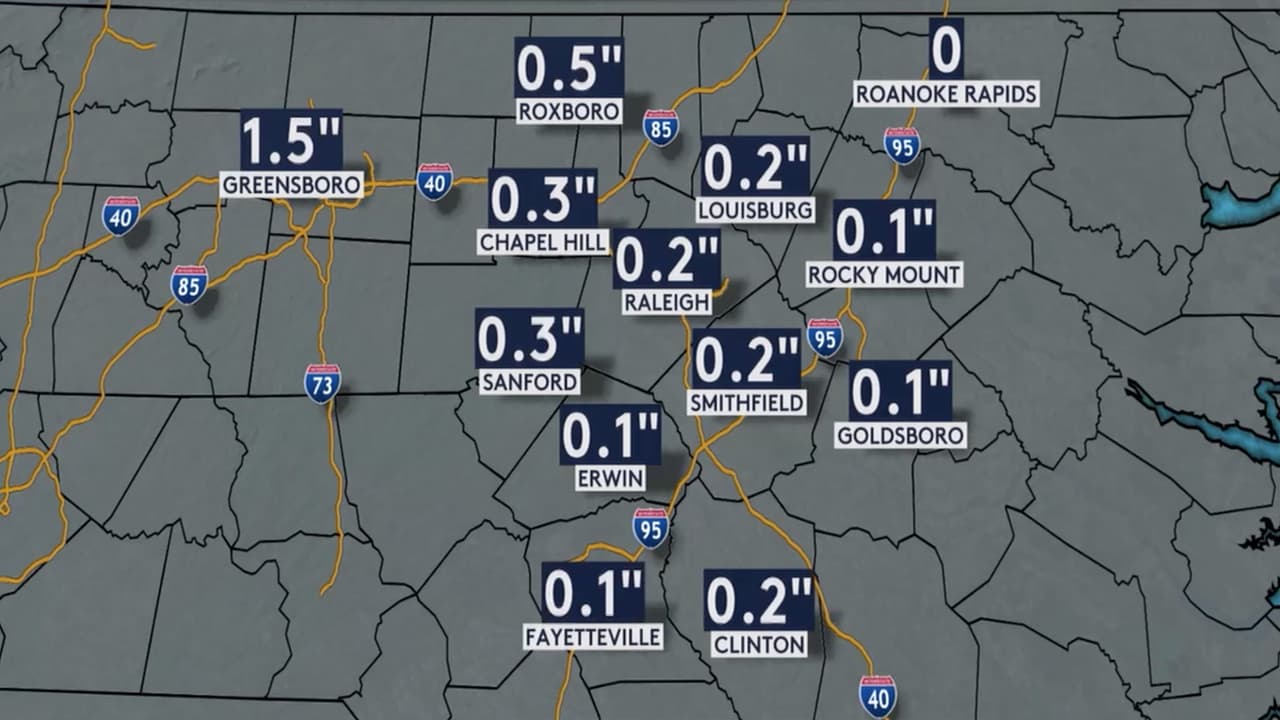 Área central de Carolina del Norte podría ver la primera nieve ligera de 2021