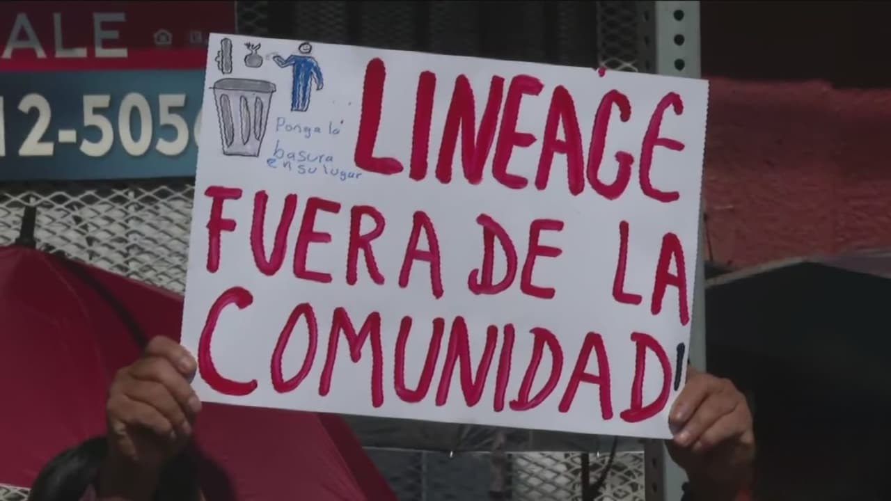 Vecinos de Boyle Heights exigen cierre de Lineage Logistics tras incendio