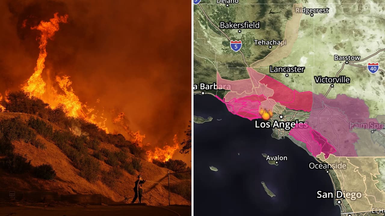 El riesgo de incendio en Los Ángeles se mantendrá alto hasta el miércoles: esto debes saber