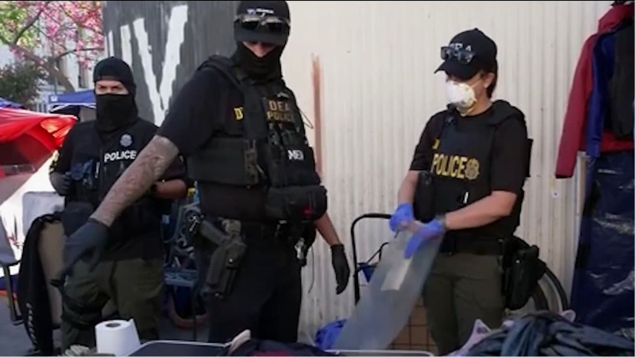 Detalles del megaoperativo antidrogas en Skid Row: al menos 28 sospechosos fueron detenidos