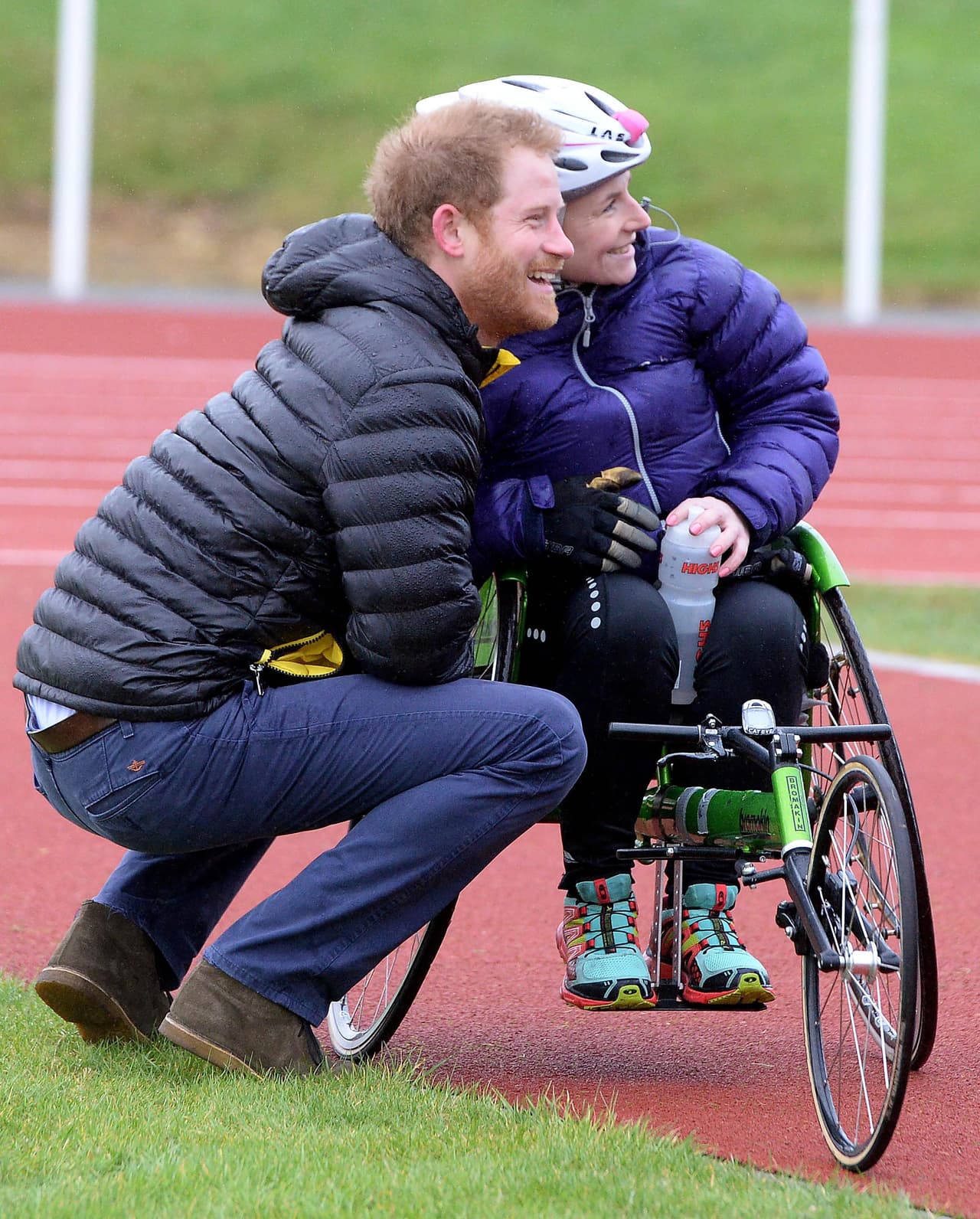 Posó para las fotos.