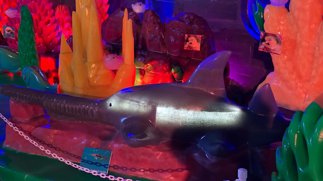 Tallaron estas magníficas e imponentes esculturas de hielo.