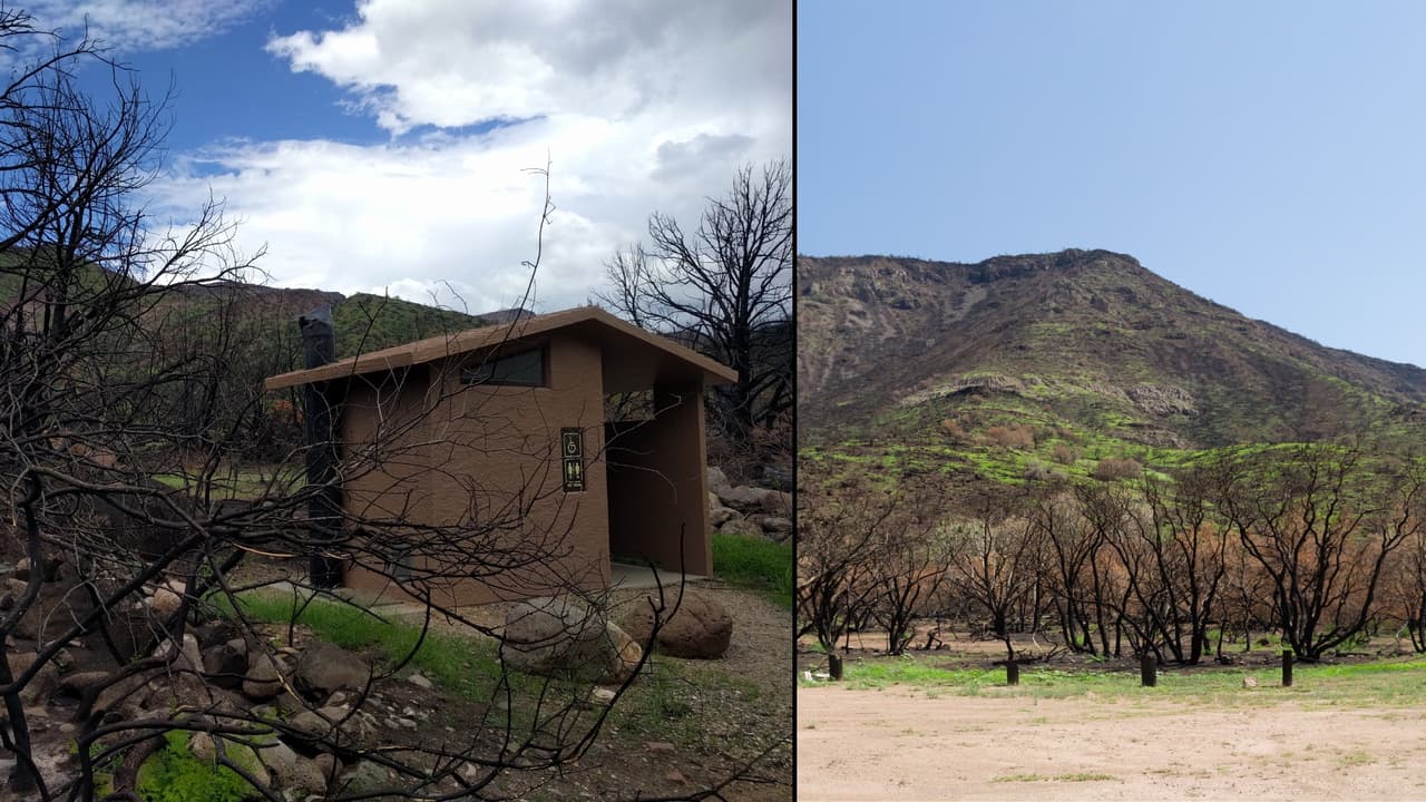 El popular balneario Fossil Creek permanecerá cerrado mientras se recupera del impacto del incendio Backbone