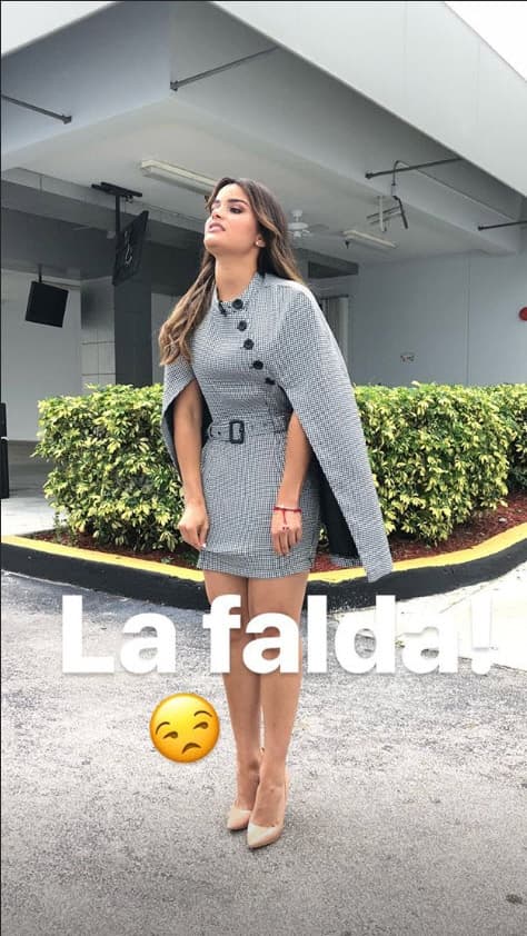 Cuando por fin creía que todo estaba listo, tuvo que arreglarse un poco la falda, pues entre tanto ajetreo estaba fuera de lugar.