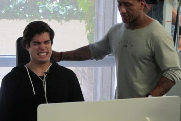 Danilo los acompañó y se veía que estaba sufriendo un poco.