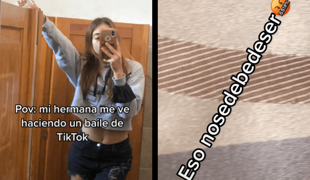 Chica es regañada por su hermana y se hace viral en TikTok