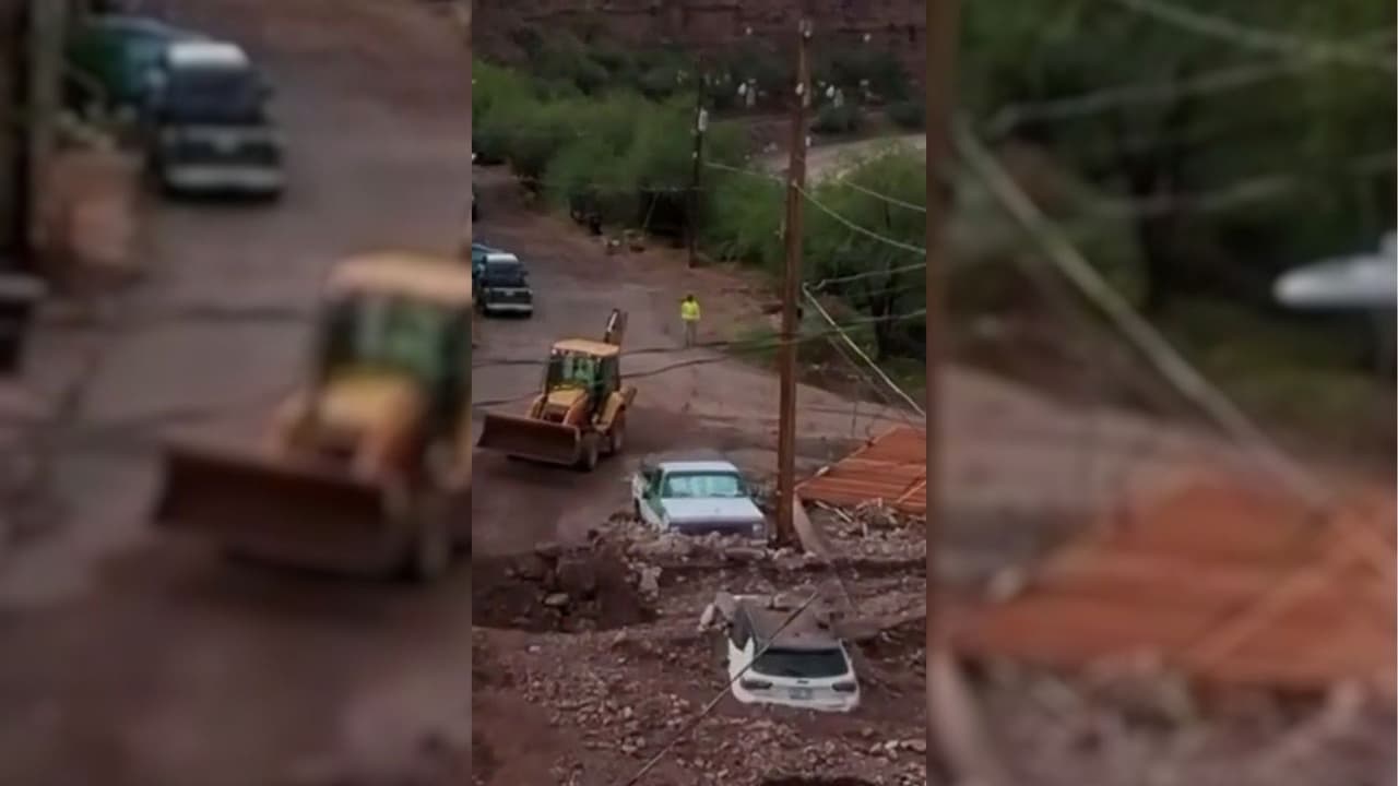 Autos sepultados bajo el lodo: Así se ve Arizona tras las inundaciones repentinas
