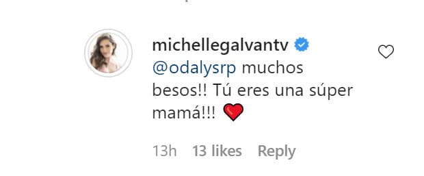 Michelle Galván valoró el trabajo de su colega: "¡Muchos besos! ¡Tú eres una súper mamá!", le escribió a la madre de dos 
<b><a href="https://www.univision.com/famosos/recuperada-del-covid-19-la-conductora-odalys-ramirez-siente-algo-extrano-en-el-primer-cumpleanos-de-su-hijo-rocco-video" target="_blank">hijos de Patricio Borghetti</a></b>
<a href="https://www.univision.com/famosos/recuperada-del-covid-19-la-conductora-odalys-ramirez-siente-algo-extrano-en-el-primer-cumpleanos-de-su-hijo-rocco-video" target="_blank">. </a>
<br>
