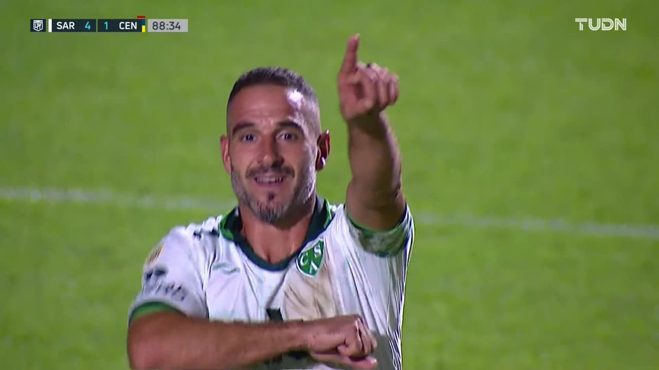 ¡Cerró la pinza! Lisandro López marcó el 4-1 definitivo para Sarmiento