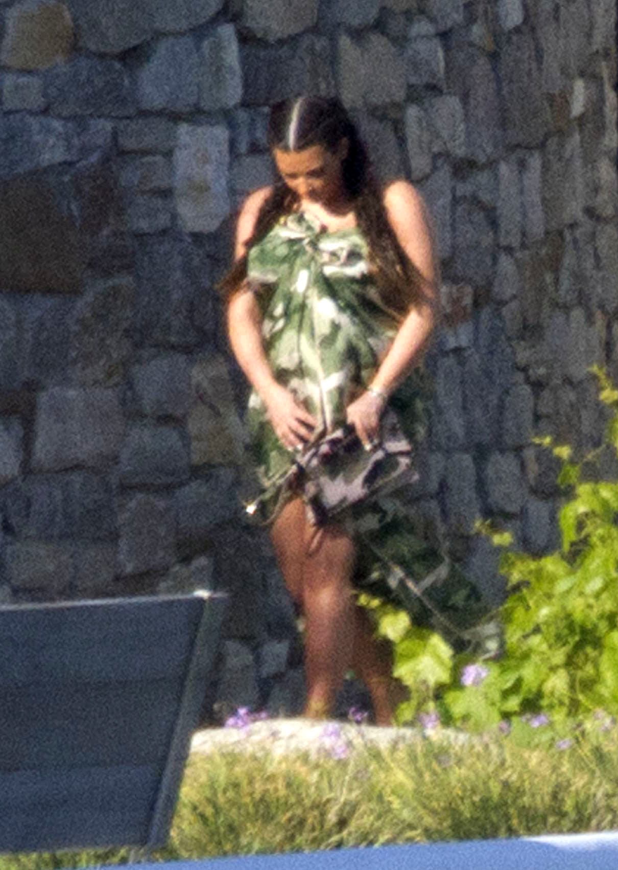 Los paparazzi la captaron en bikini.