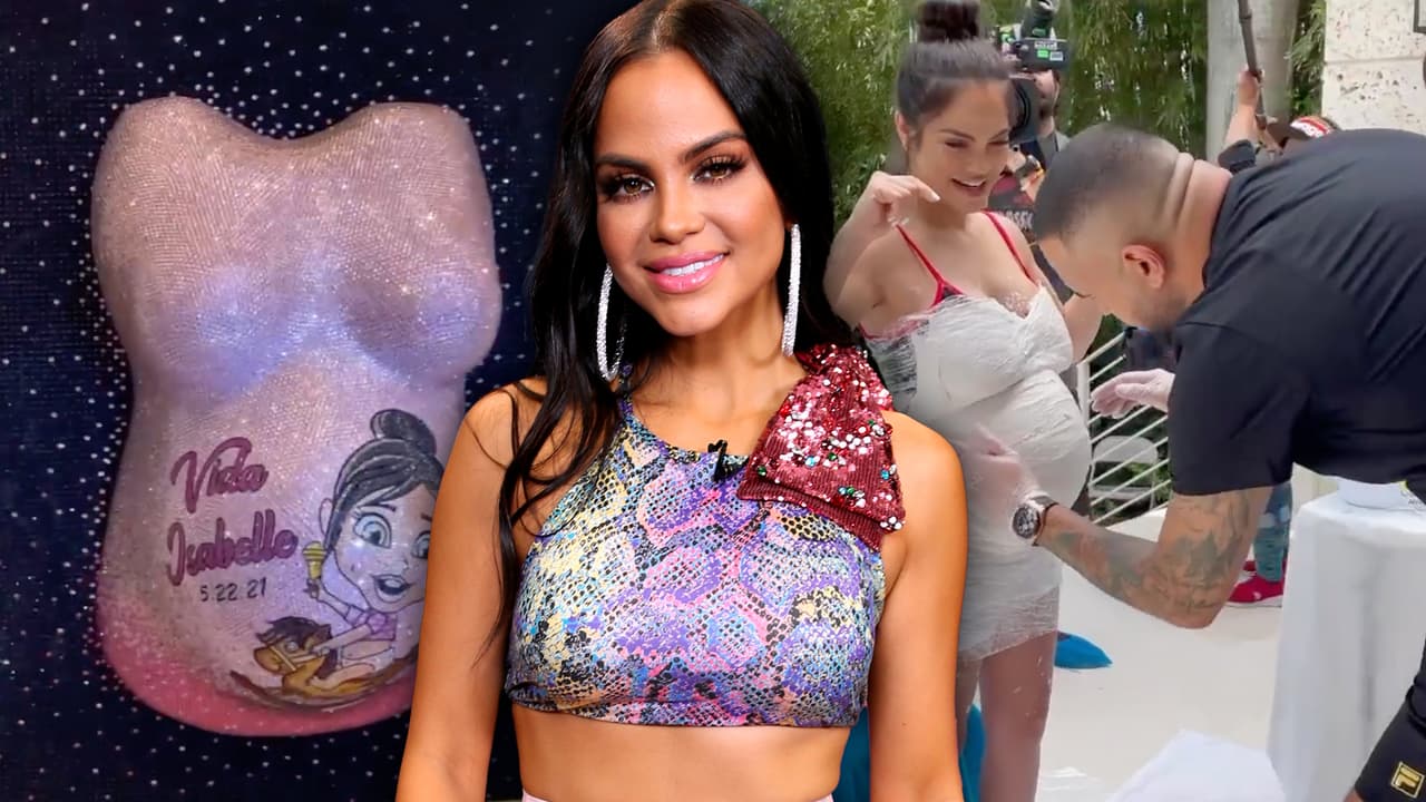 Así quedó el lujoso molde de la pancita de Natti Natasha cuando estaba embarazada de Vida Isabelle