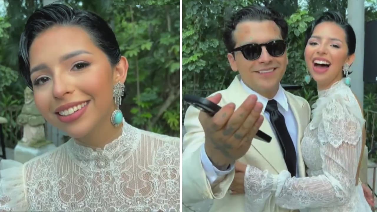 Ángela Aguilar sorprendió al enviar un mensaje y lo grabó en medio de su boda con Christian Nodal.
<br>
<br>"Amigos de Premios Juventud, yo soy Ángela Aguilar, los quiero felicitar muchísimo por estos 21 años de estos premios. Gracias por invitarme, gracias por nominarme y ganar, yo gané. Nos vemos el siguiente año", dijo. Pero antes de terminar su esposo se acercó y mandó un beso a la cámara.
<b><a href="https://www.univision.com/shows/premios-juventud/angela-aguilar-y-christian-nodal-en-premios-juventud-2024-aparecen-en-video-exclusivo-tras-su-boda-video">Mira el tierno momento.</a></b>
<br>