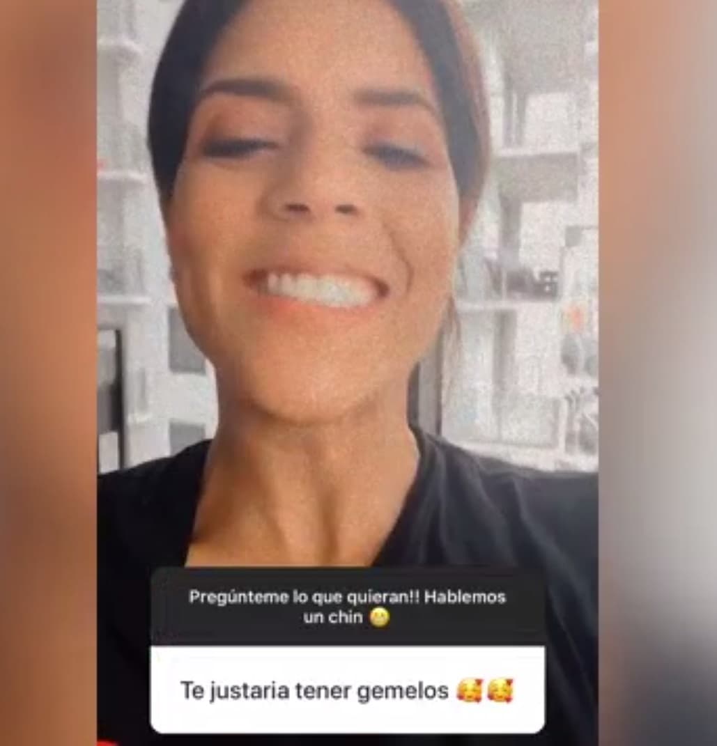 "Sí, sí, sí, con locura. Amén. Mándamelos Señor", así respondió la exreina de Nuestra Belleza Latina cuando le preguntaron si le gustaría tener gemelos.