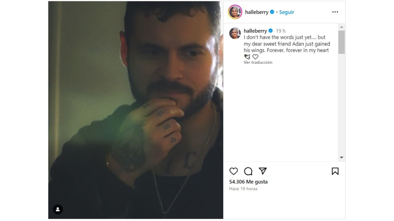 Halle Berry dedicó unas emotivas palabras a Adan Canto después de su fallecimiento.