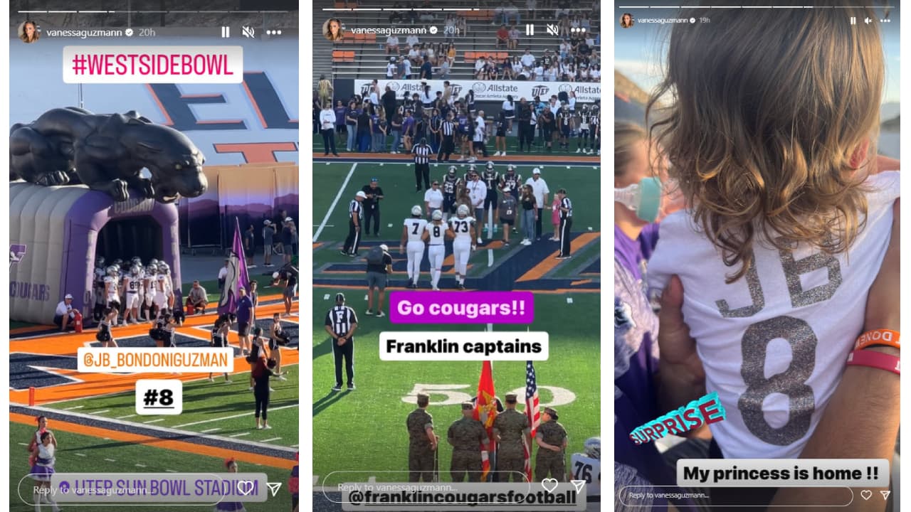 Vanessa Guzmán asistió al evento deportivo de su hijo Joseuberto.