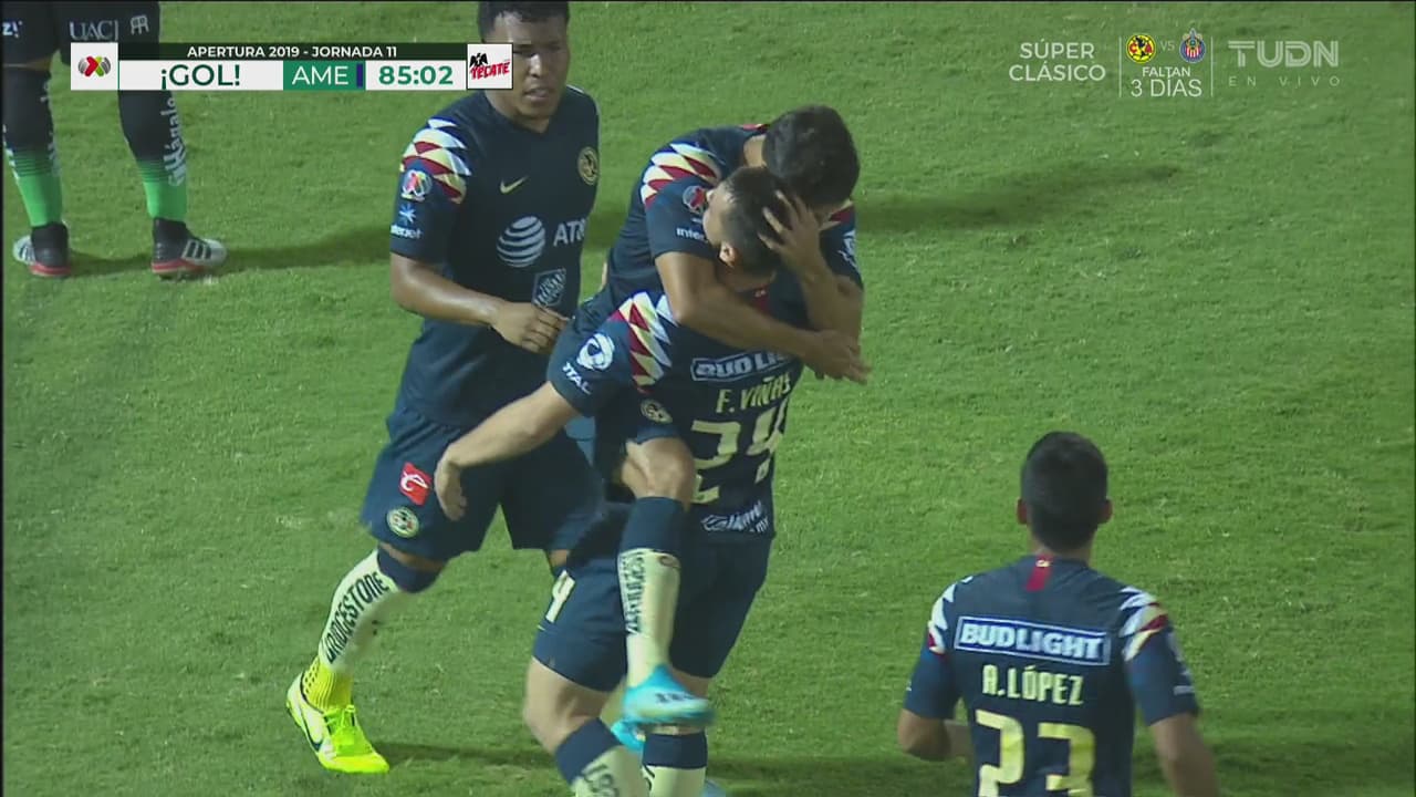 ¡Otra vez se viste de héroe! Federico Viñas anota el gol del empate