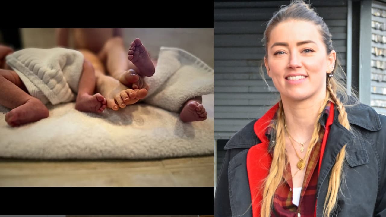 Esta es la primera foto de los gemelos que tuvo Amber Heard.