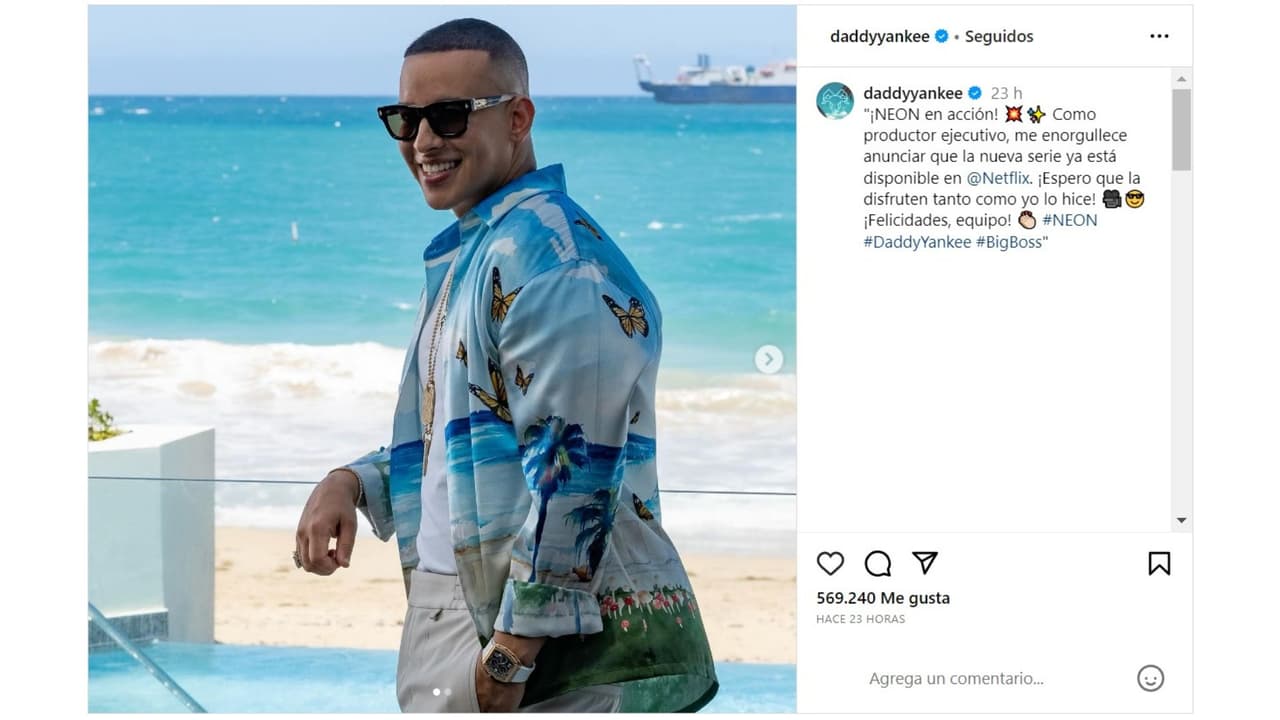 Daddy Yankee promocionó la serie 'Neon', de la que es productor ejecutivo.