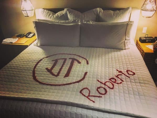 Esta fue la habitación en donde durmió el actor.