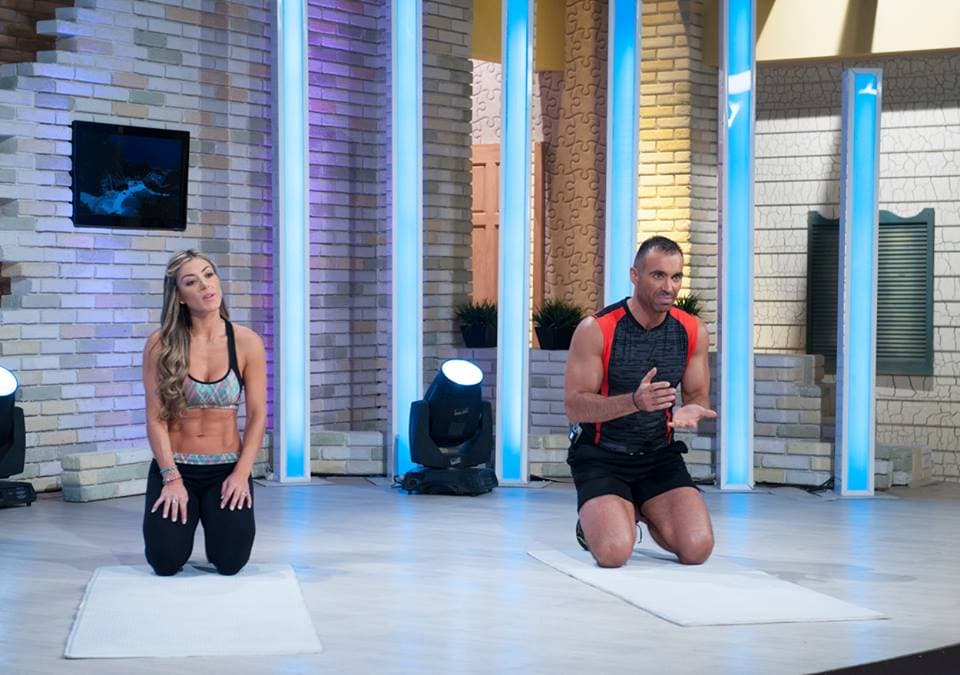 Y Diego Di Marco llegó con sus rutinas que te mantienen saludable y en forma cada mañana.