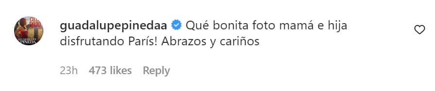 También le dejó este otro a Ángela Aguilar y a su madre en la foto en la que está en el Gigi Restaurante. 
<br>