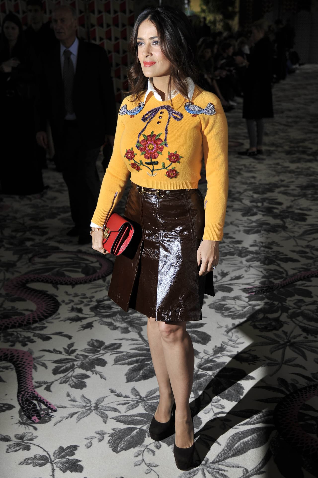 Salma con un hermoso outfit.