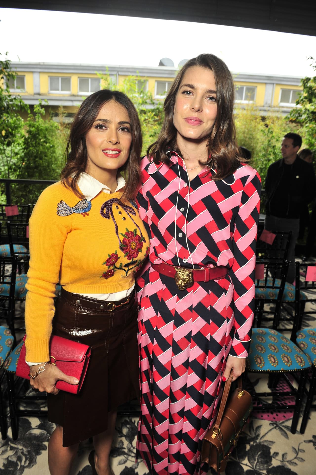 Las dos famosas coincidieron para ver la pasarela de la nueva colección de Gucci.