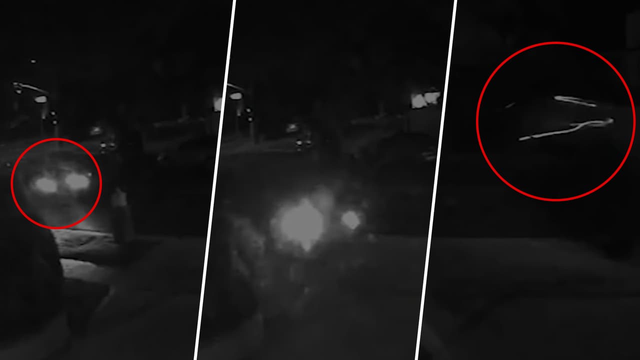 Video muestra automóvil que gira en el aire antes de estrellarse contra una casa e incendiarse