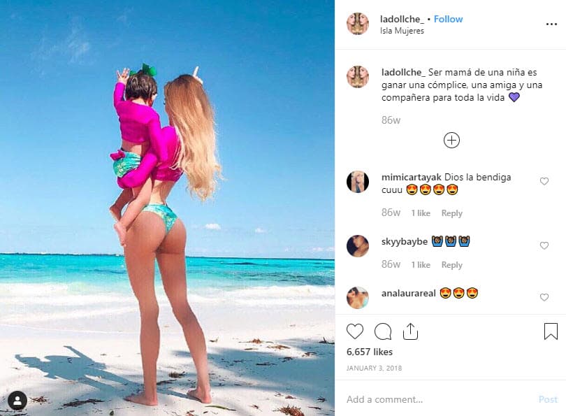 Cheyla es madre de una pequeña niña, con la que de vez en cuando aparece en sus publicaciones de Instagram.
<br>
